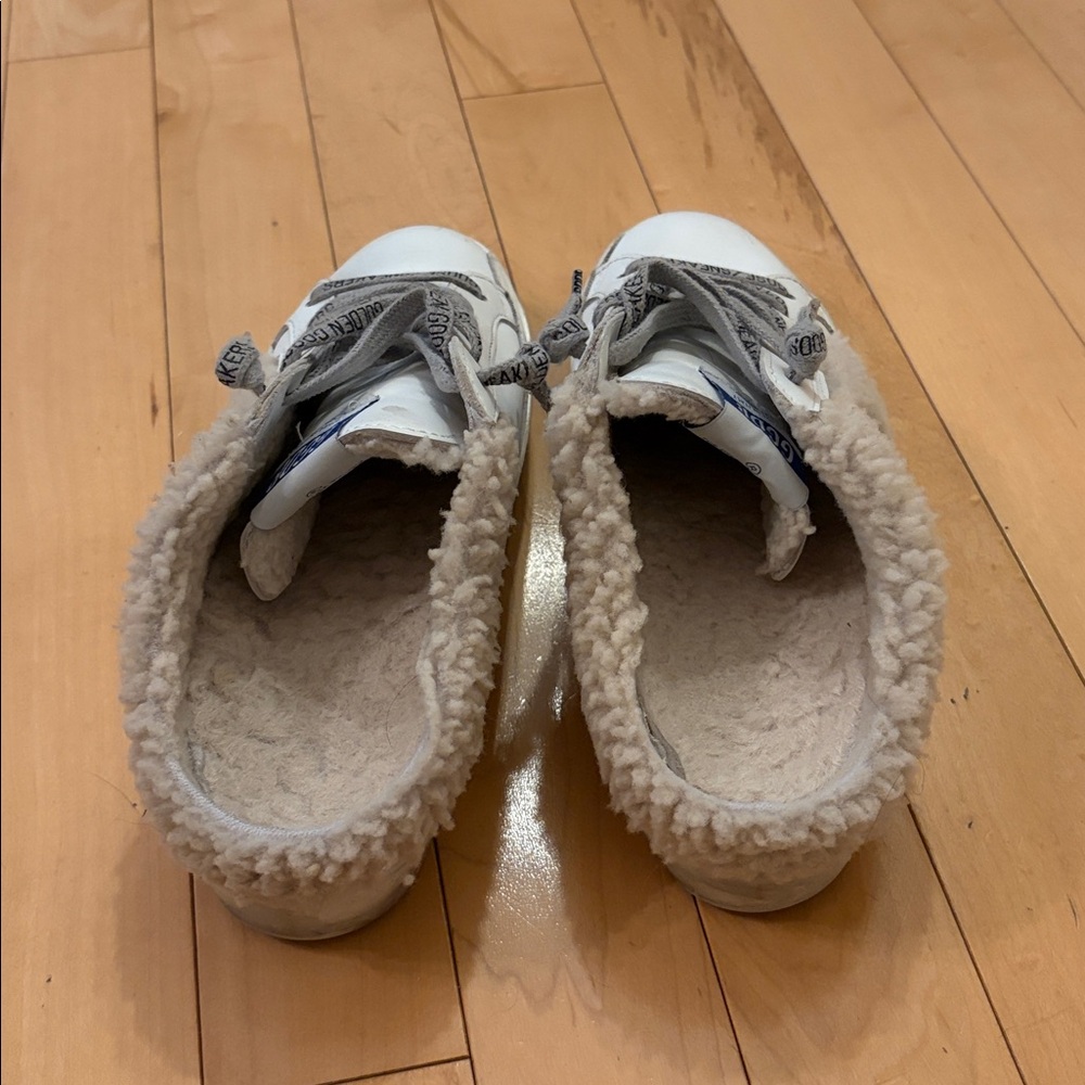 Golden Goose Superstar Sabot Shearling Sneakers / Mules, size 8 / 38 EU - Picture 5 of 16